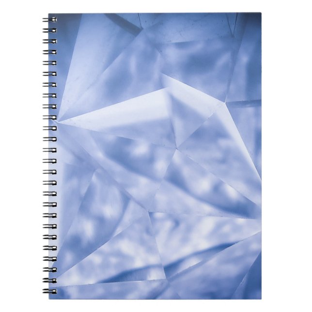 White and blue suit jacket notebook (Front)
