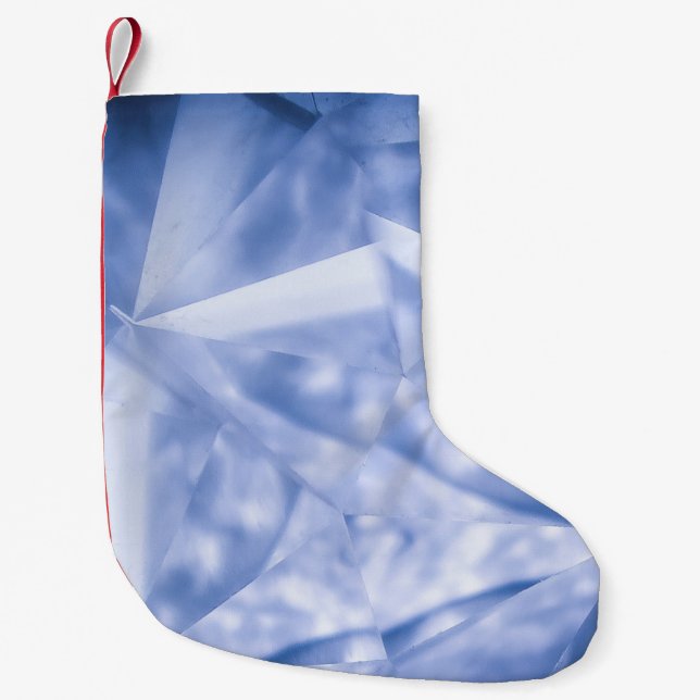 White and blue suit jacket small christmas stocking (Front)