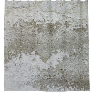 White and brown area rug shower curtain