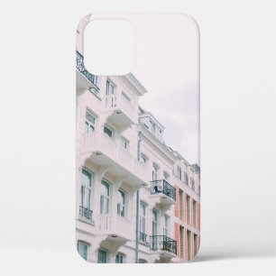 WHITE AND BROWN BUILDINGS iPhone 12 CASE