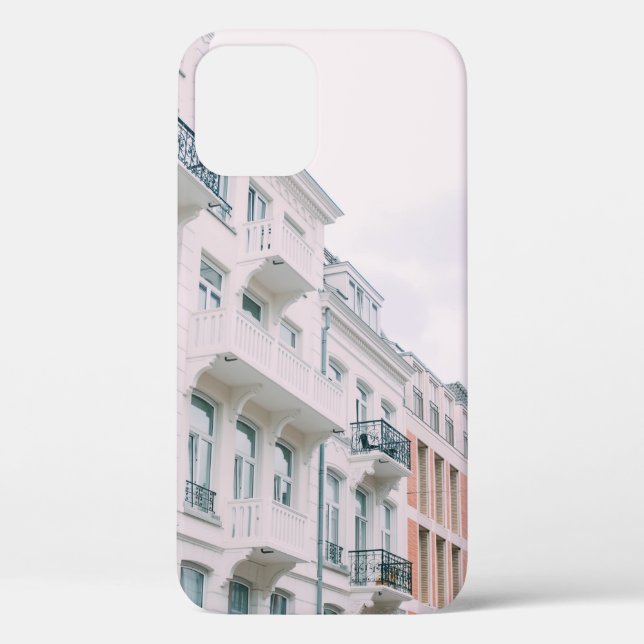 WHITE AND BROWN BUILDINGS Case-Mate iPhone CASE (Back)