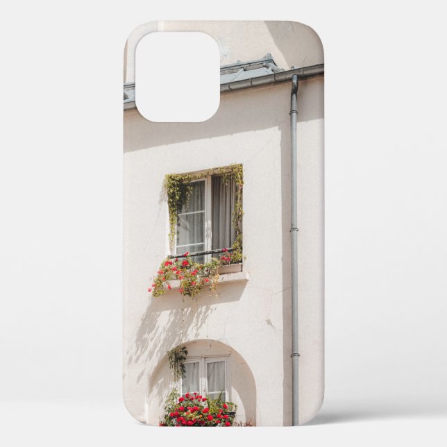WHITE AND BROWN CONCRETE HOUSE Case-Mate iPhone CASE (Back)