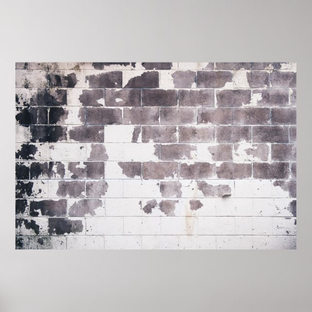 White and brown concrete wall poster (Front)