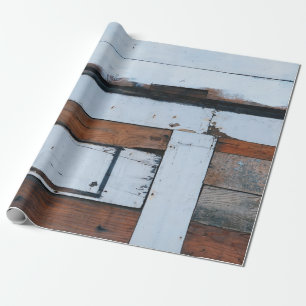 White and brown wooden board wrapping paper