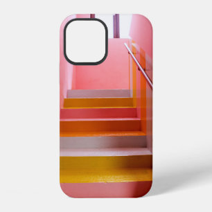 WHITE AND BROWN WOODEN STAIRCASE iPhone 12 CASE