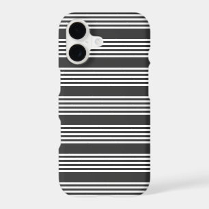 White and charcoal five stripes pattern