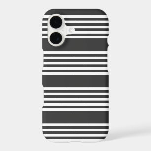 White and charcoal five stripes pattern