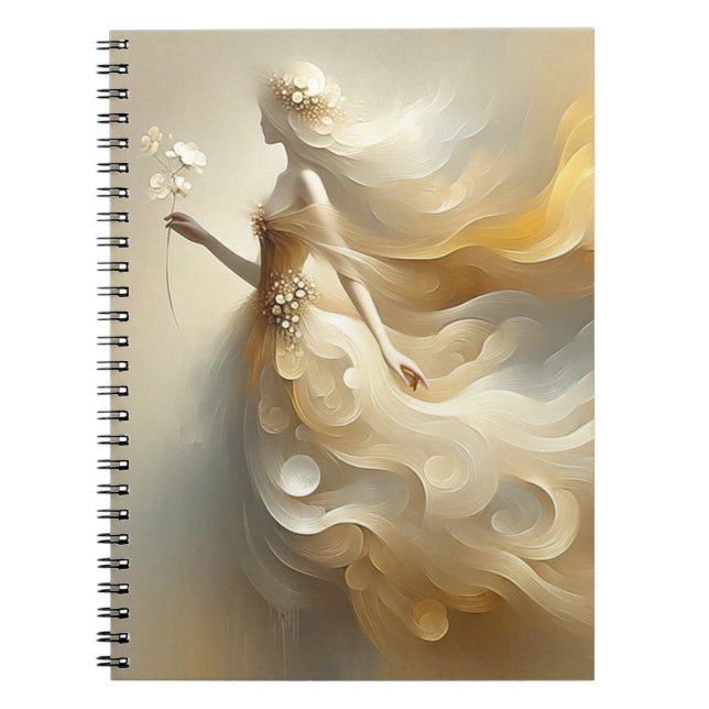 White and Cream Fairy Notebook (Front)