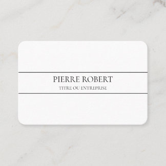 White and elegant Business Card