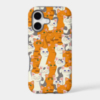 White and ginger cats pattern green eyes blue eyes