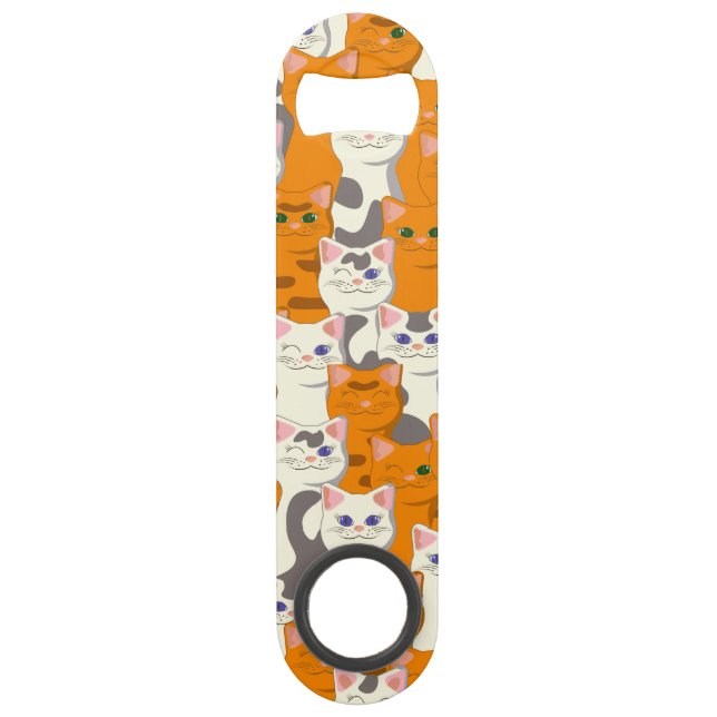 White and ginger cats pattern green eyes blue eyes (Front)