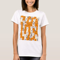 White and ginger cats pattern green eyes blue eyes
