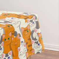 White and ginger cats pattern green eyes blue eyes