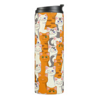 White and ginger cats pattern green eyes blue eyes