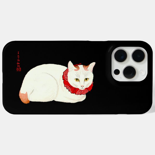 White and Ginger Japanese Cat Case-Mate iPhone Case (Back (Horizontal))