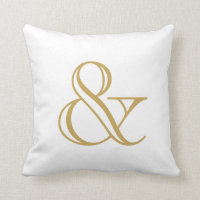 White And Gold Ampersand