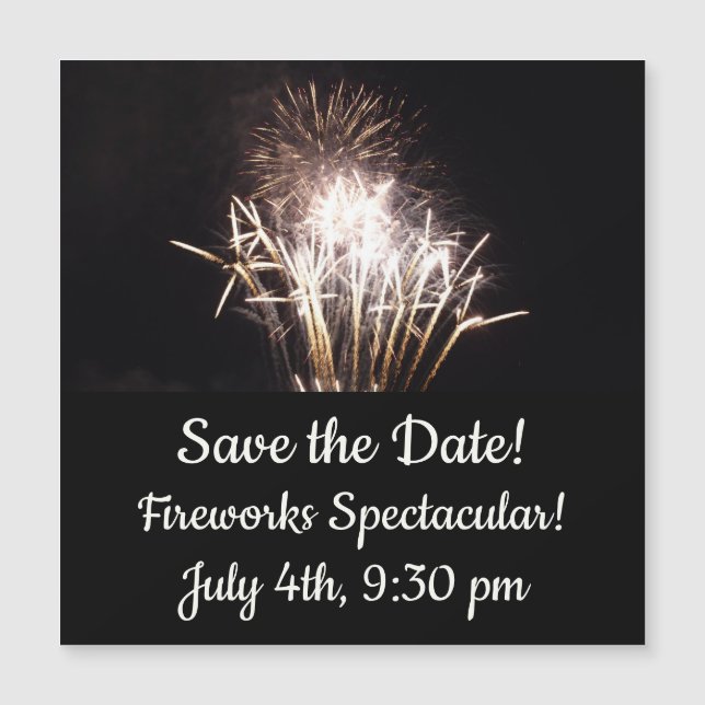 White and Gold Fireworks I Patriotic Celebration (Front)