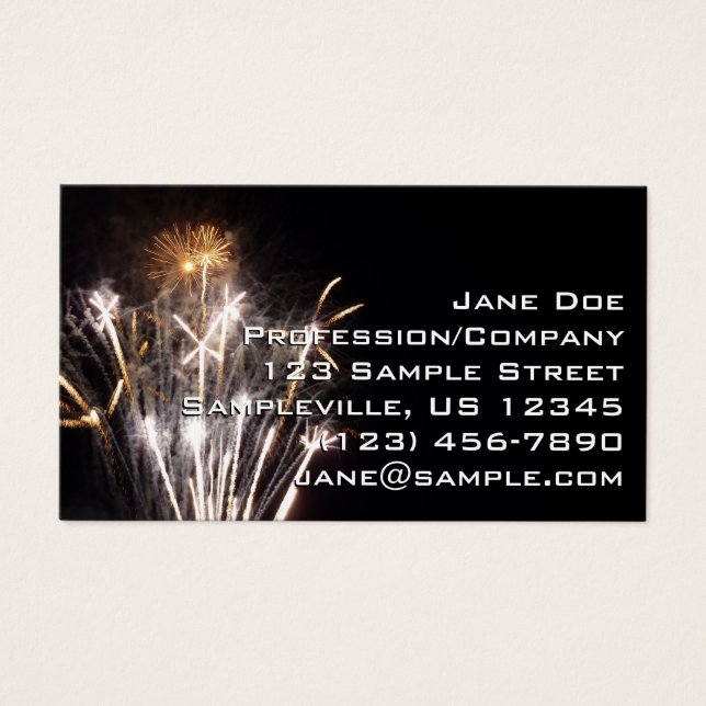 White and Gold Fireworks II Patriotic Celebration (Front)