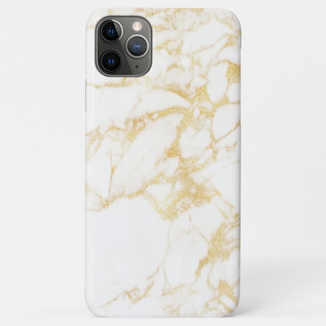 White and Gold Marble Case-Mate iPhone Case (Back)