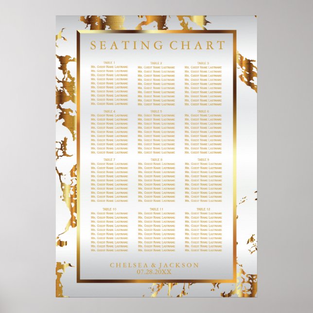 White and Gold Marble - Seating Chart (12) (Front)