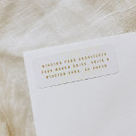 White and Gold Prosperous Branch Return Address Return Address Label<br><div class="desc">Finish off your mailing with a professional touch - this return address label features a hand-drawn branch in the background with modern text on top. A sleek way to send your corporate business holiday cards with well wishes to customer,  clients,  and employees this holiday season.</div>