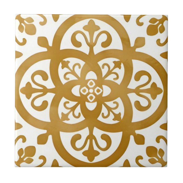 white and gold tiles courtly (Front)