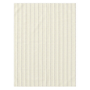 White and Golden Polka Dot Table Cloth