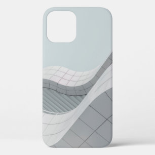 WHITE AND GRAY BUILDING STRUCTURE iPhone 12 CASE