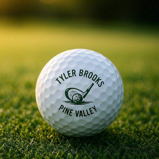 White and Green Custom Golf Ball Golf (Creator Uploaded)