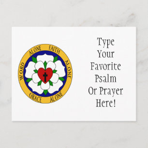 White And Green Luther Rose Postcard