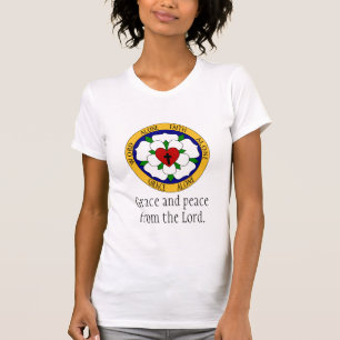 White And Green Luther Rose T-Shirt