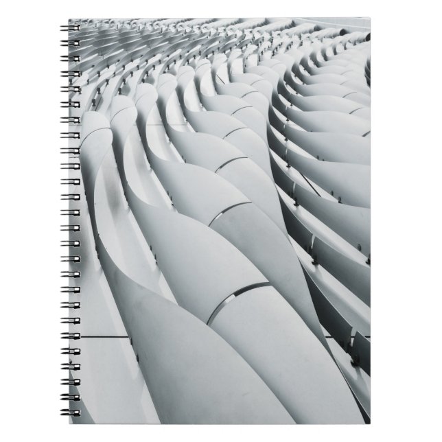 White and grey building structure notebook (Front)