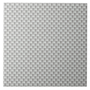 White and Grey Carbon Fibre Graphite Tile