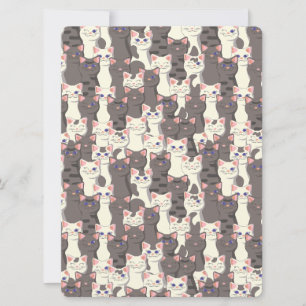 White and grey cats pattern