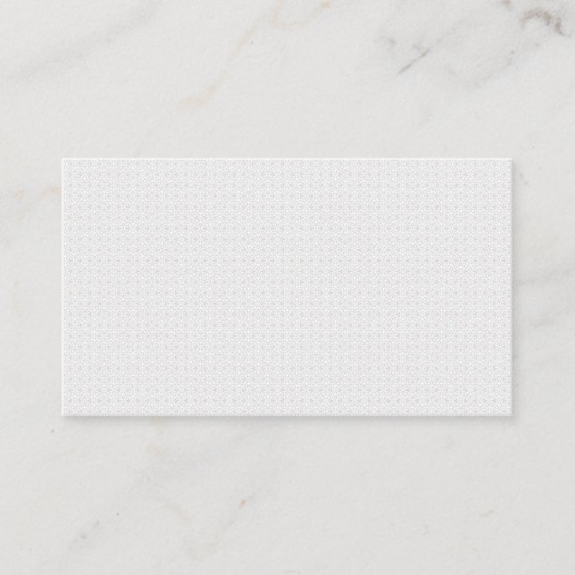 White and grey geometric pattern with interlocking business card (Front)
