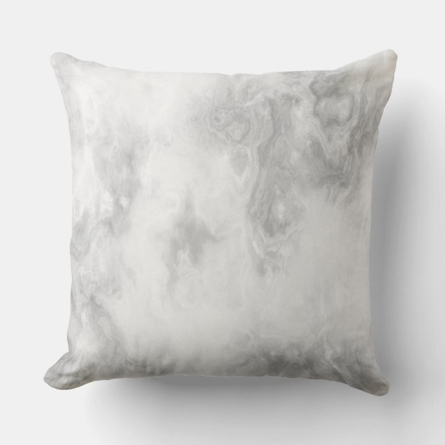 White and Grey Marble Cushion (Front)