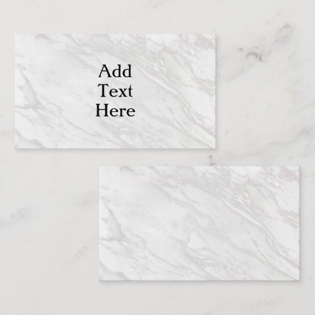 White and Grey Marble Enclosure Card (Front/Back)