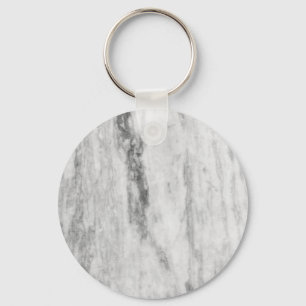 White And Grey Marble Texture Pattern Key Ring