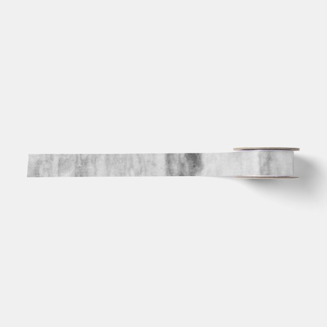 White And Grey Marble Texture Pattern Satin Ribbon (Front)