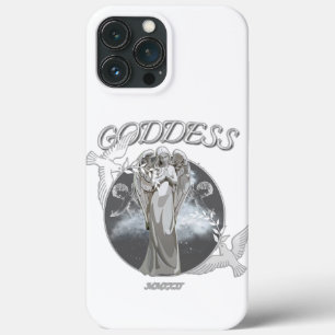 White and Grey Modern Goddess iPhone 13 Pro Cases