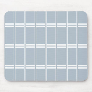 White and grey pattern mouse pad