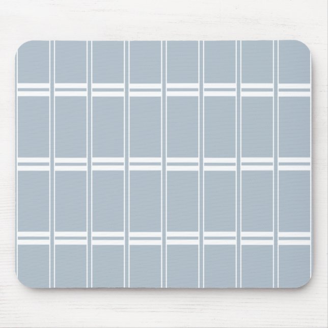 White and grey pattern mouse pad (Front)