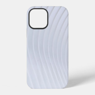 White and grey striped textile iPhone 12 case
