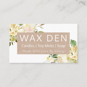 White And Kraft Soap Candle Soy Melt And DIY Craft Business Card