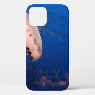 WHITE AND ORANGE JELLYFISH iPhone 12 CASE