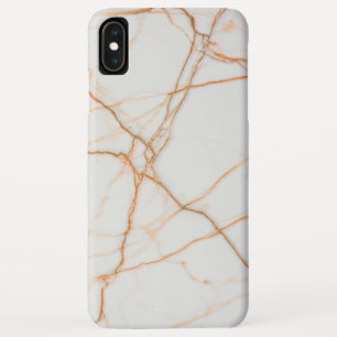 White And Orange Marble iPhone XS Max Case