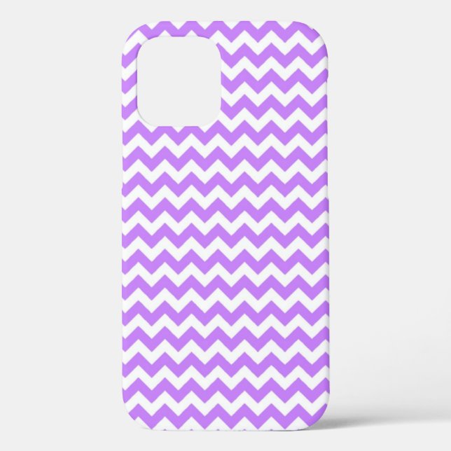 White and Pastel Purple Zig Zag Chevron Case-Mate  iPhone Case (Back)