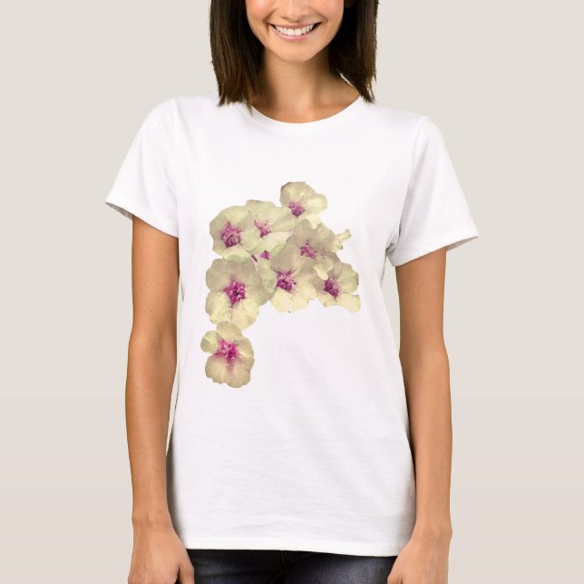 White and Pink Floral T-Shirt (Front)