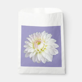 White and pink flower favour bag