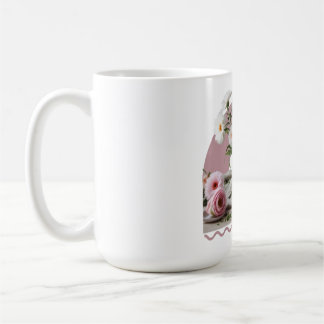 White and Pink Flowers Coffee Mug